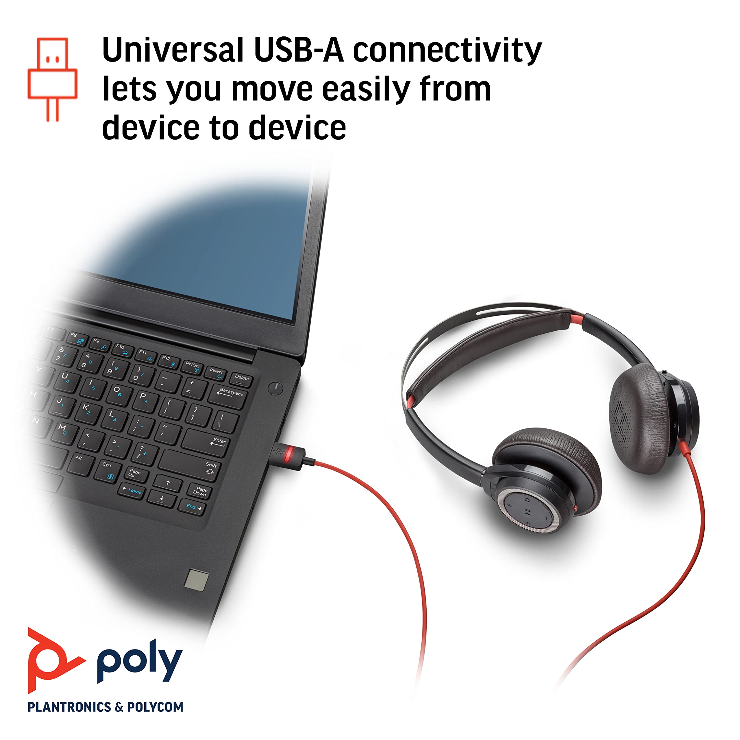 Amazon.co.jp: Poly(旧モデル) 有線ヘッドセット BlackWire 7225